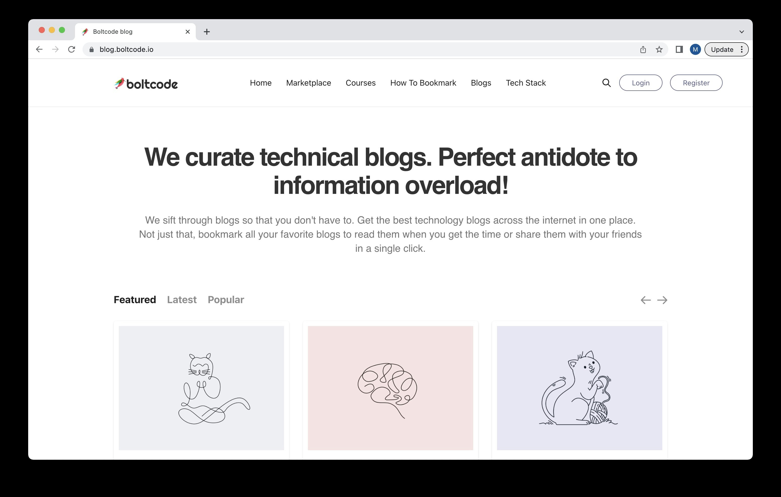 Mídia 2 de Blogs com curadoria de Boltcode