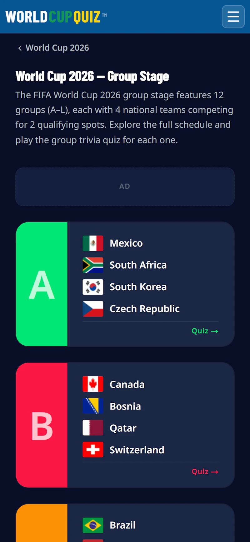 WorldCupQuiz screenshot 6