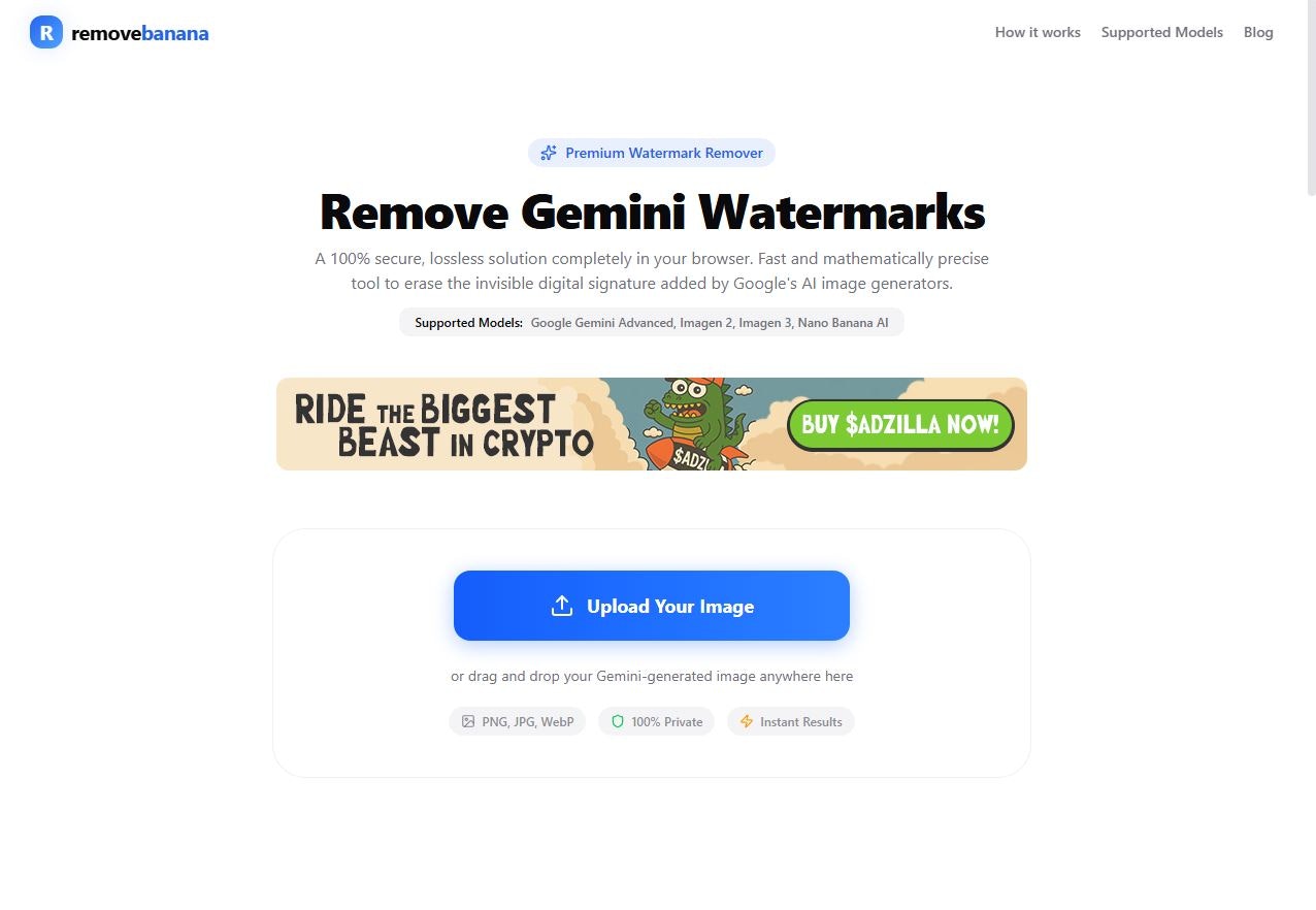 RemoveBanana - Main product screenshot demonstrating key features and user interface