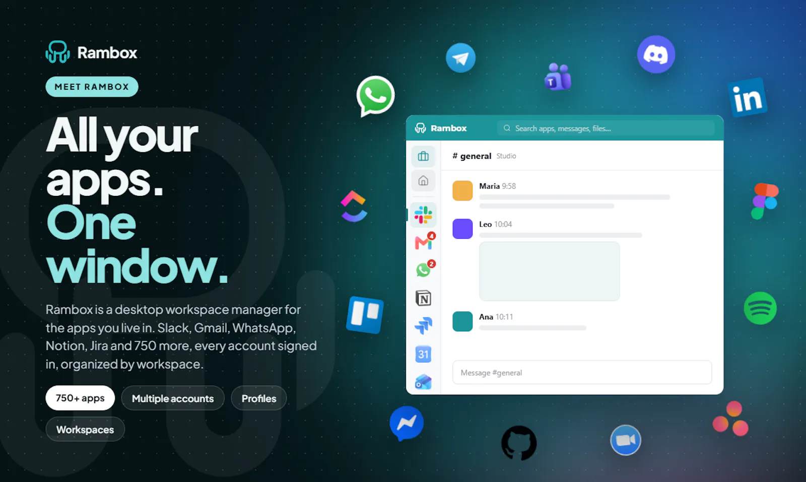 Rambox screenshot 3
