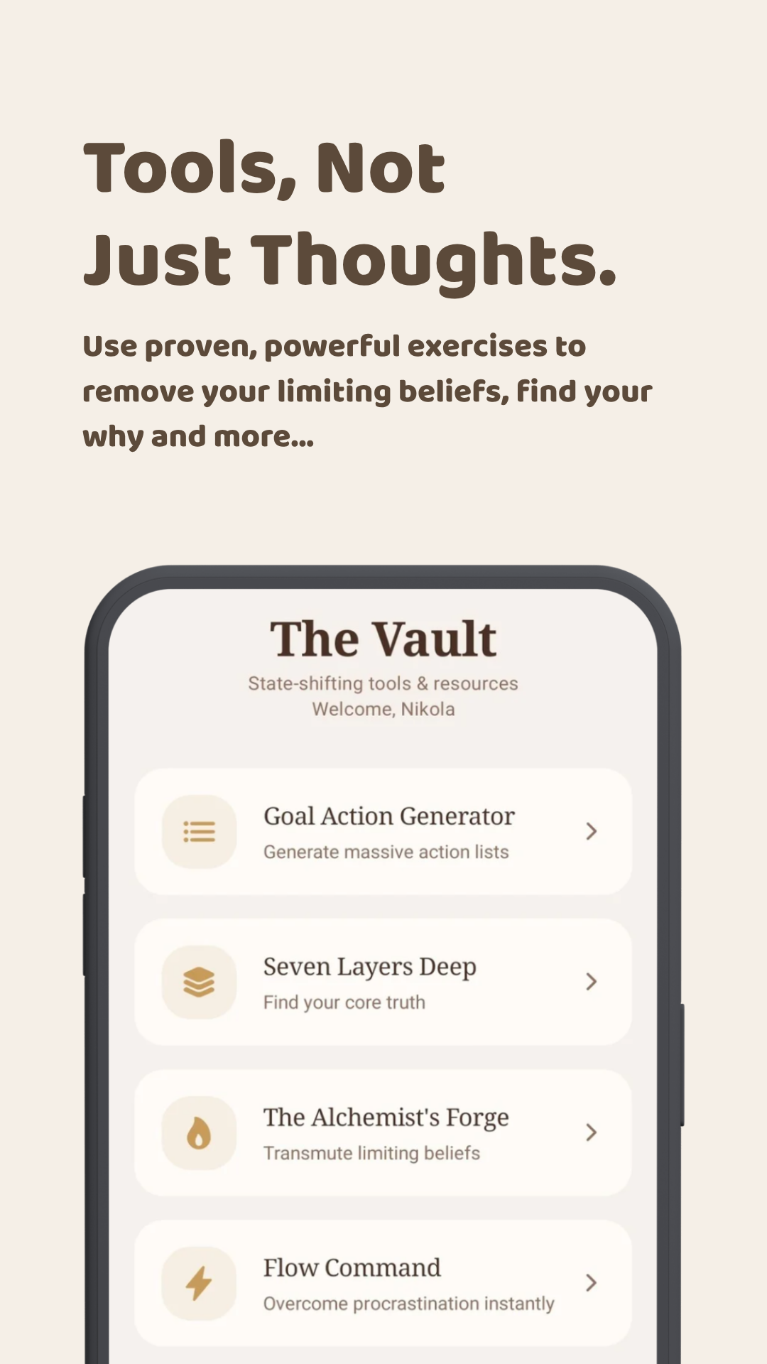 Align: Identity Reprogramming App - Screenshot 5 showing product features and functionality