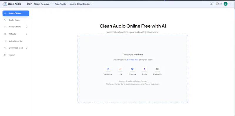 Clean Audio screenshot 1