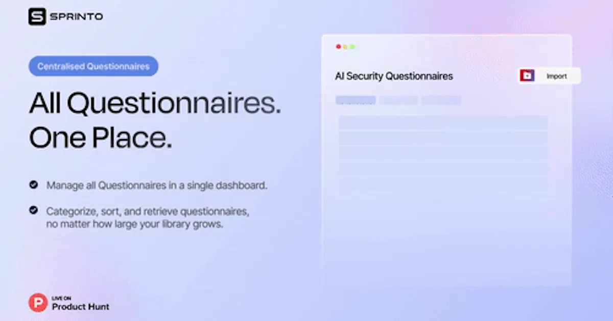 Sprinto's AI Security Questionnaire