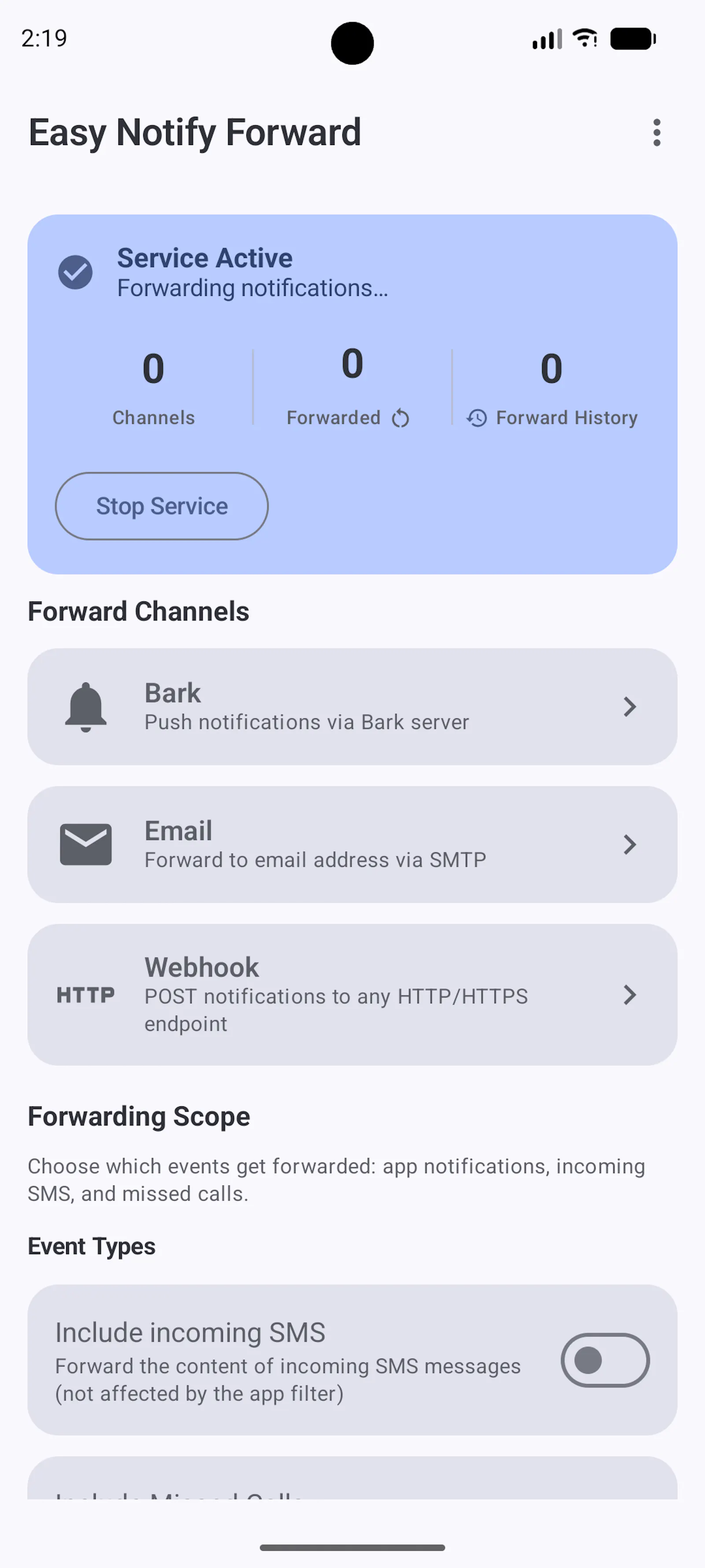 easynotifyforward screenshot 4