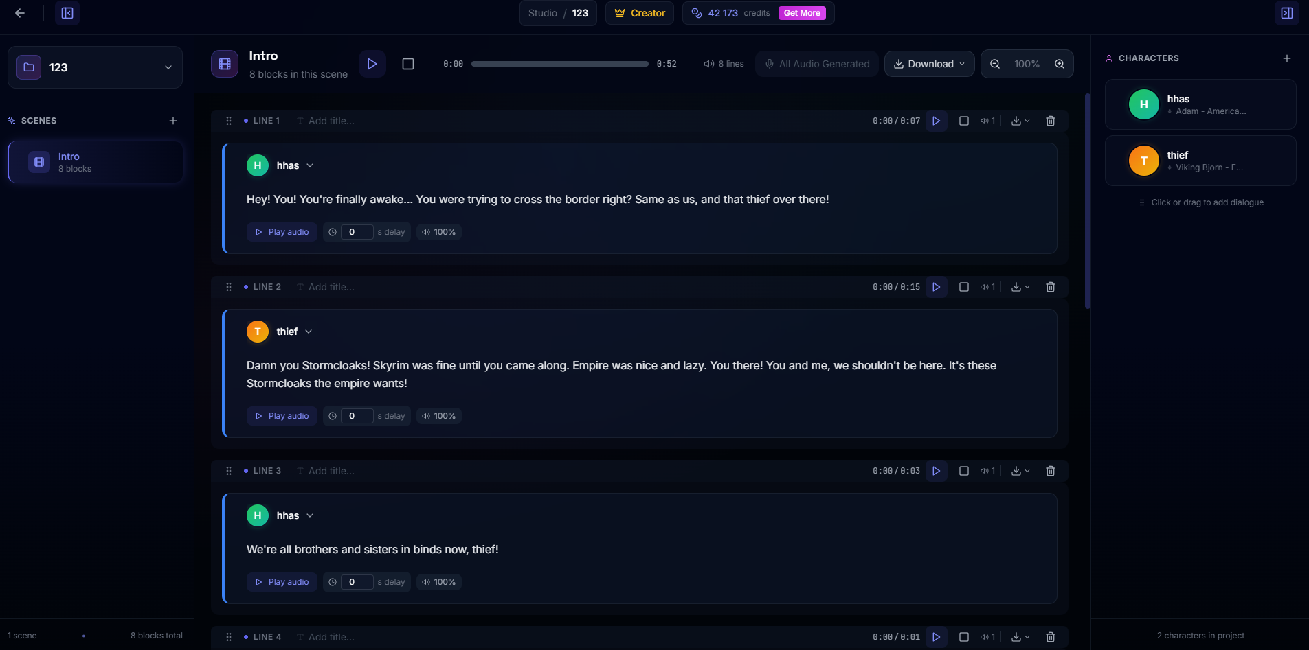 DialogueCraft - Screenshot 3 showing product features and functionality