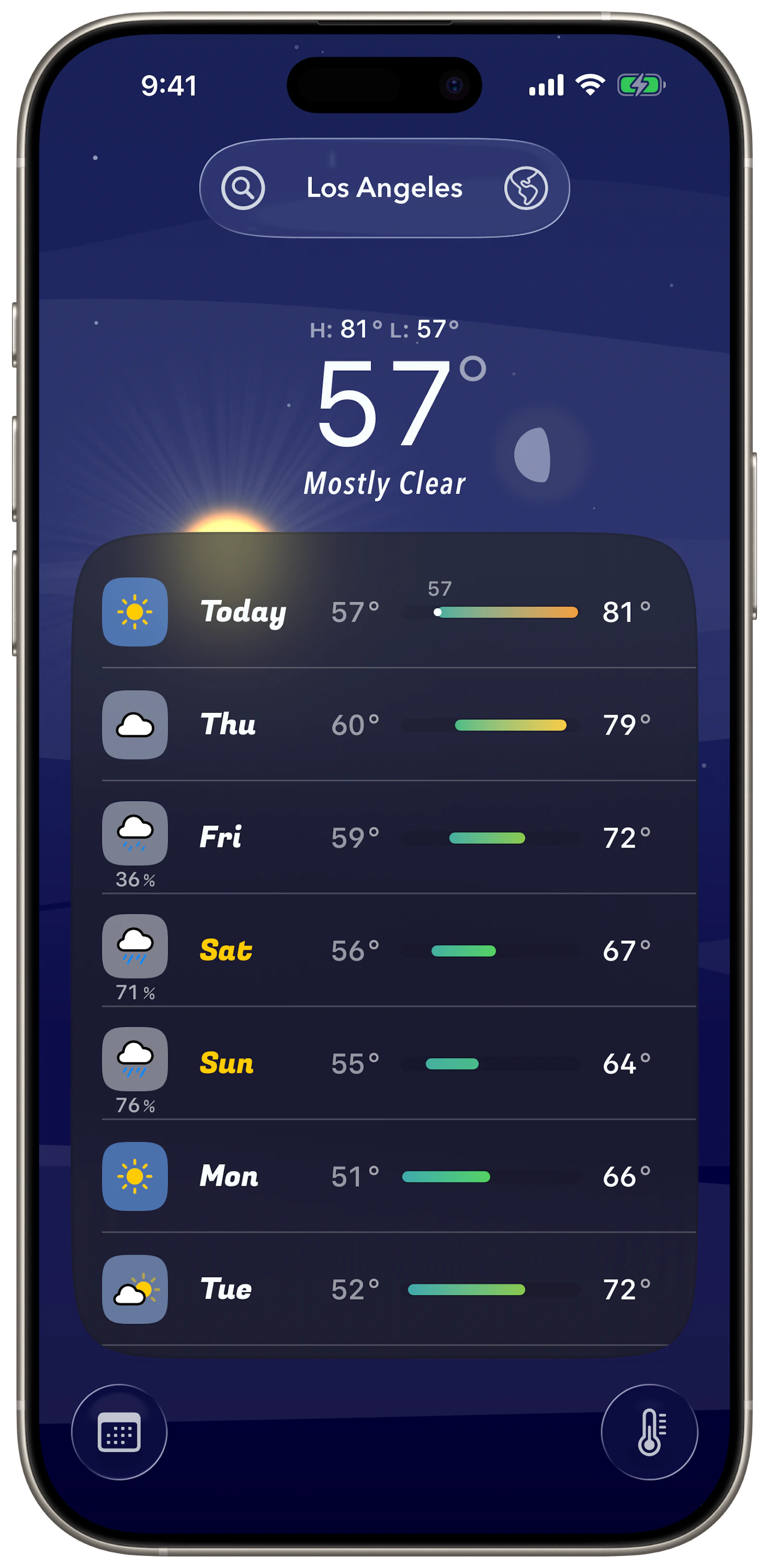 Sunroof Weather screenshot 8