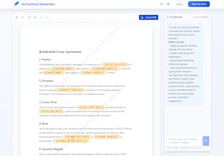 AI Contract Generator gallery image