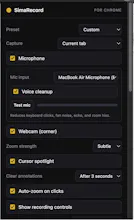 SimaRecord for Chrome gallery image