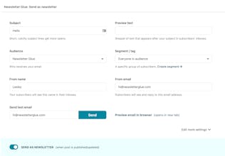 Newsletter Glue 2.0 gallery image