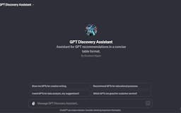 GPT Discovery Assistant media 1
