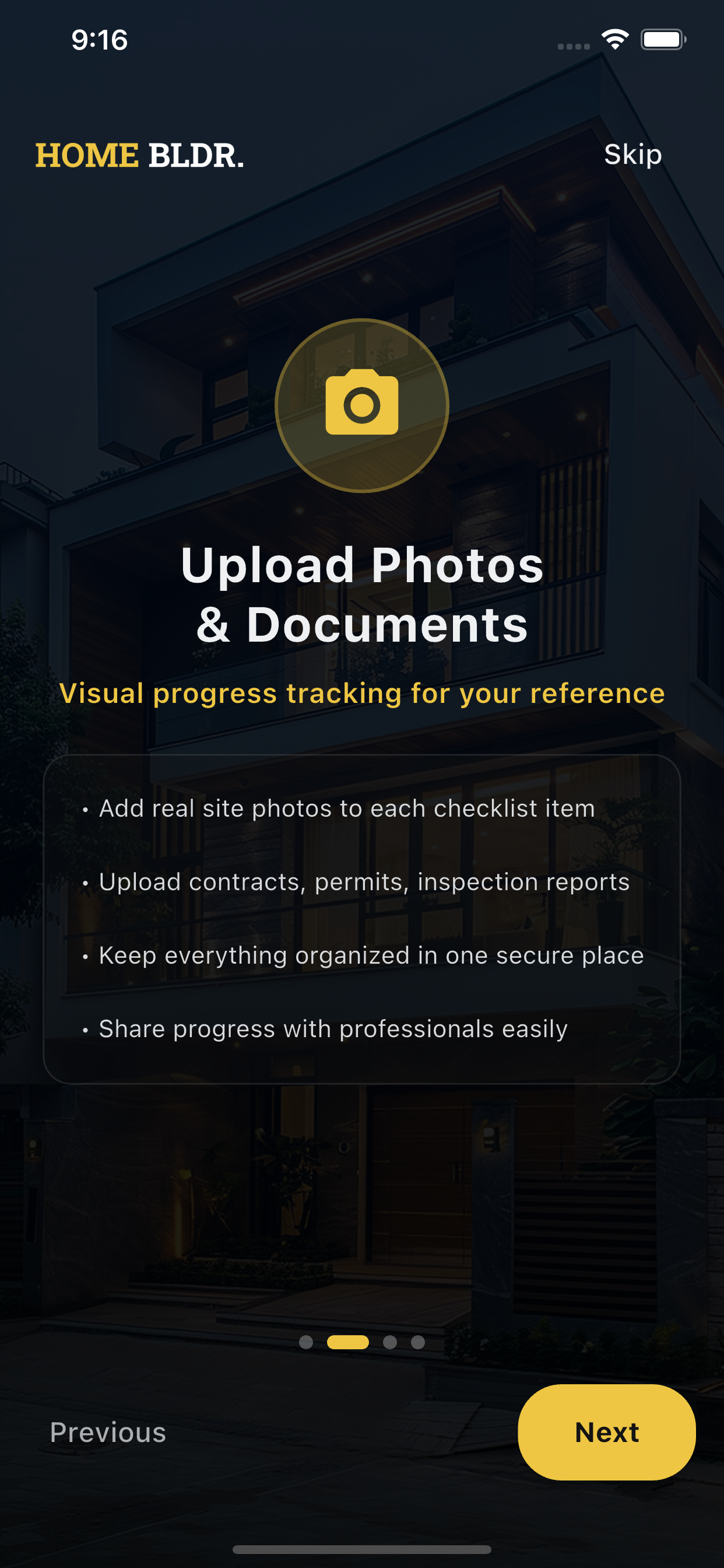 HOME BLDR - Screenshot 2 showing product features and functionality