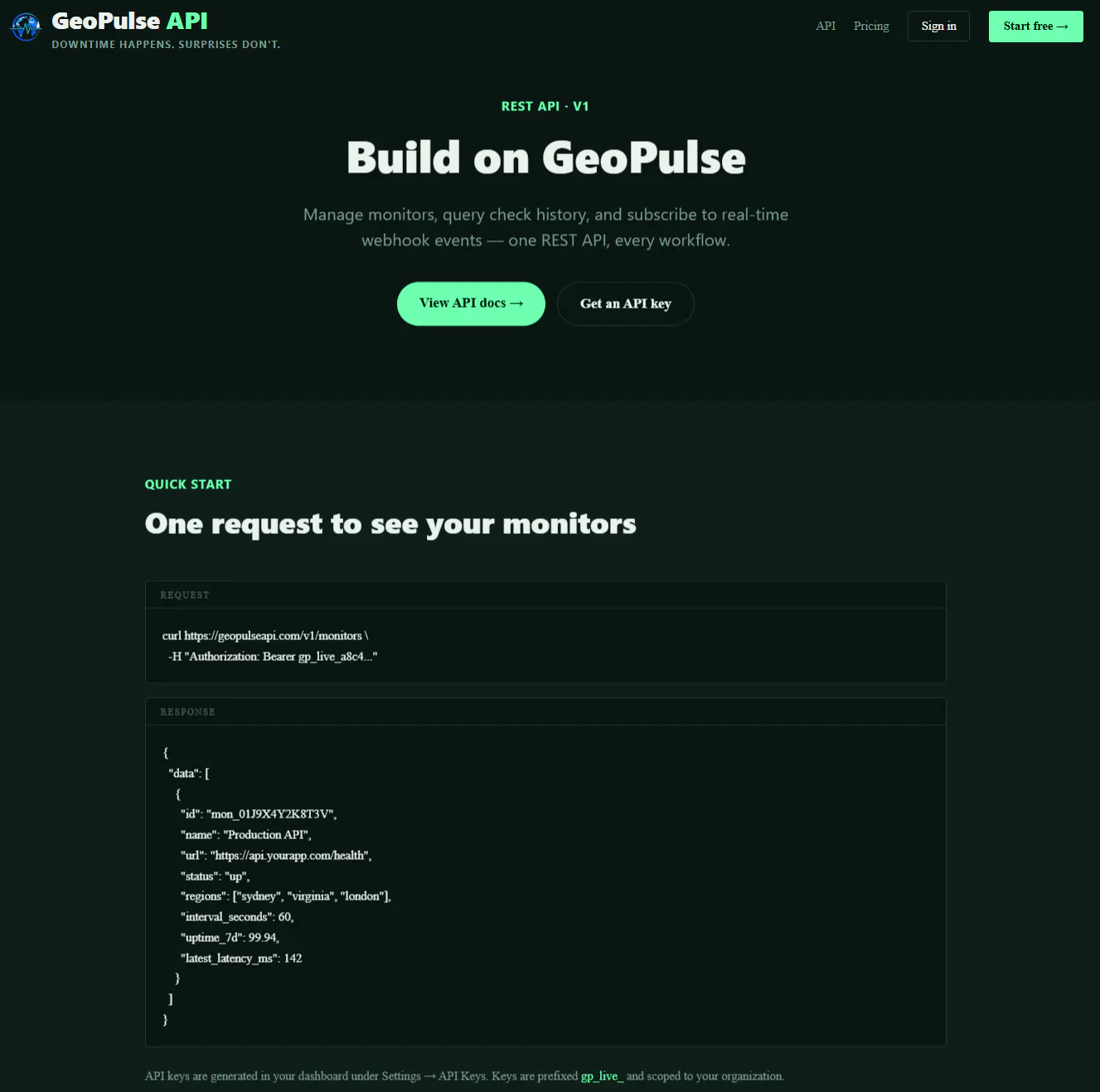GeoPulse API gallery image