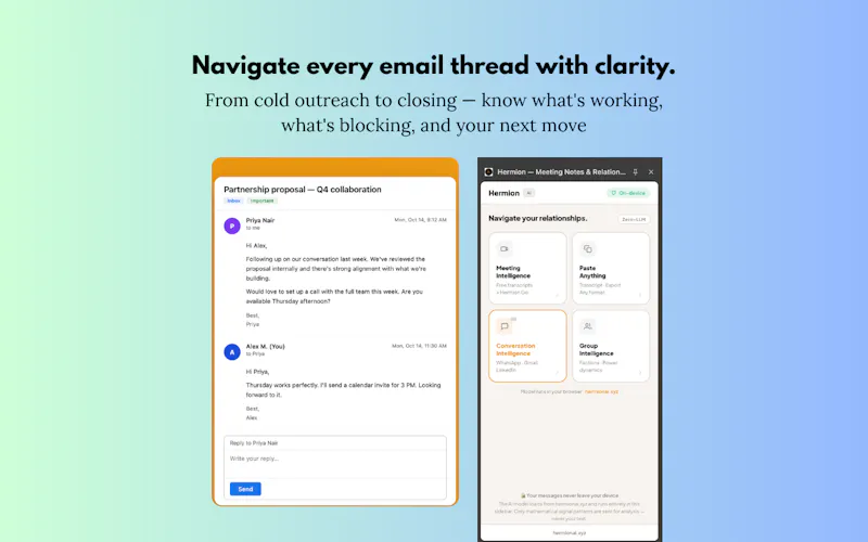 Hermion – Meetings & Relationship AI screenshot 4