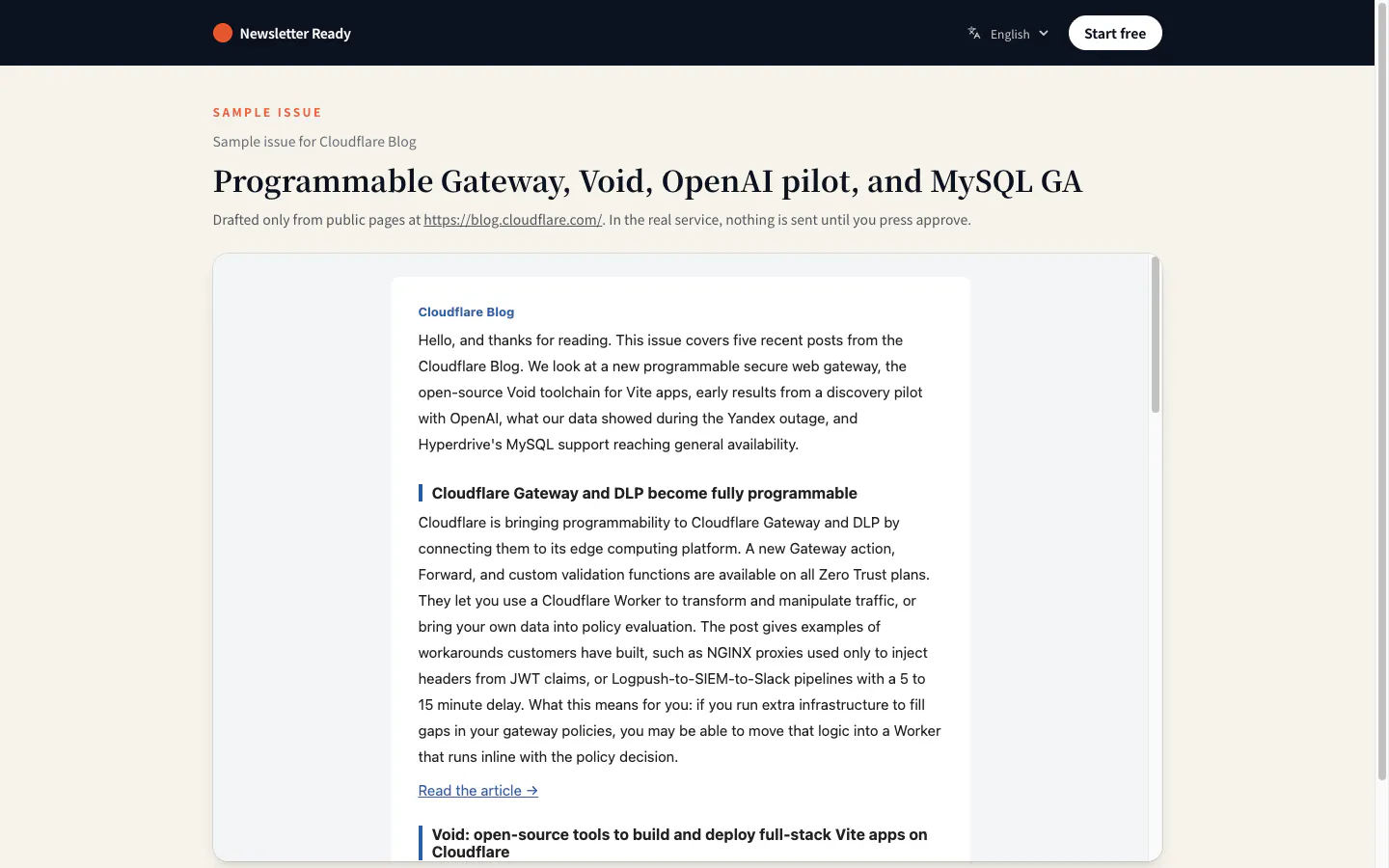 Newsletter Ready gallery image