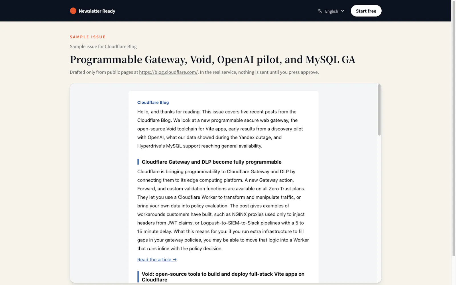 Newsletter Ready screenshot 2