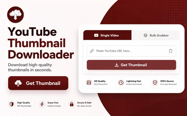 YouTube Thumbnail Downloader screenshot