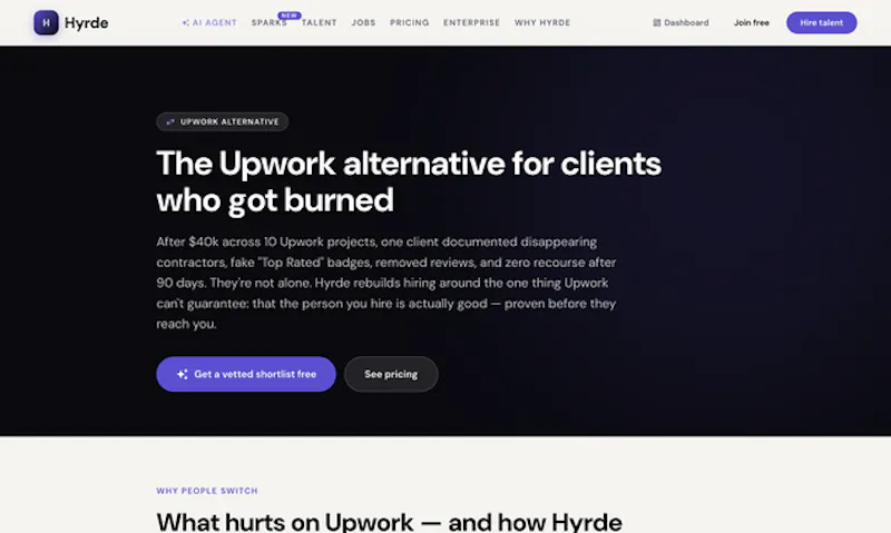Hyrde screenshot 2