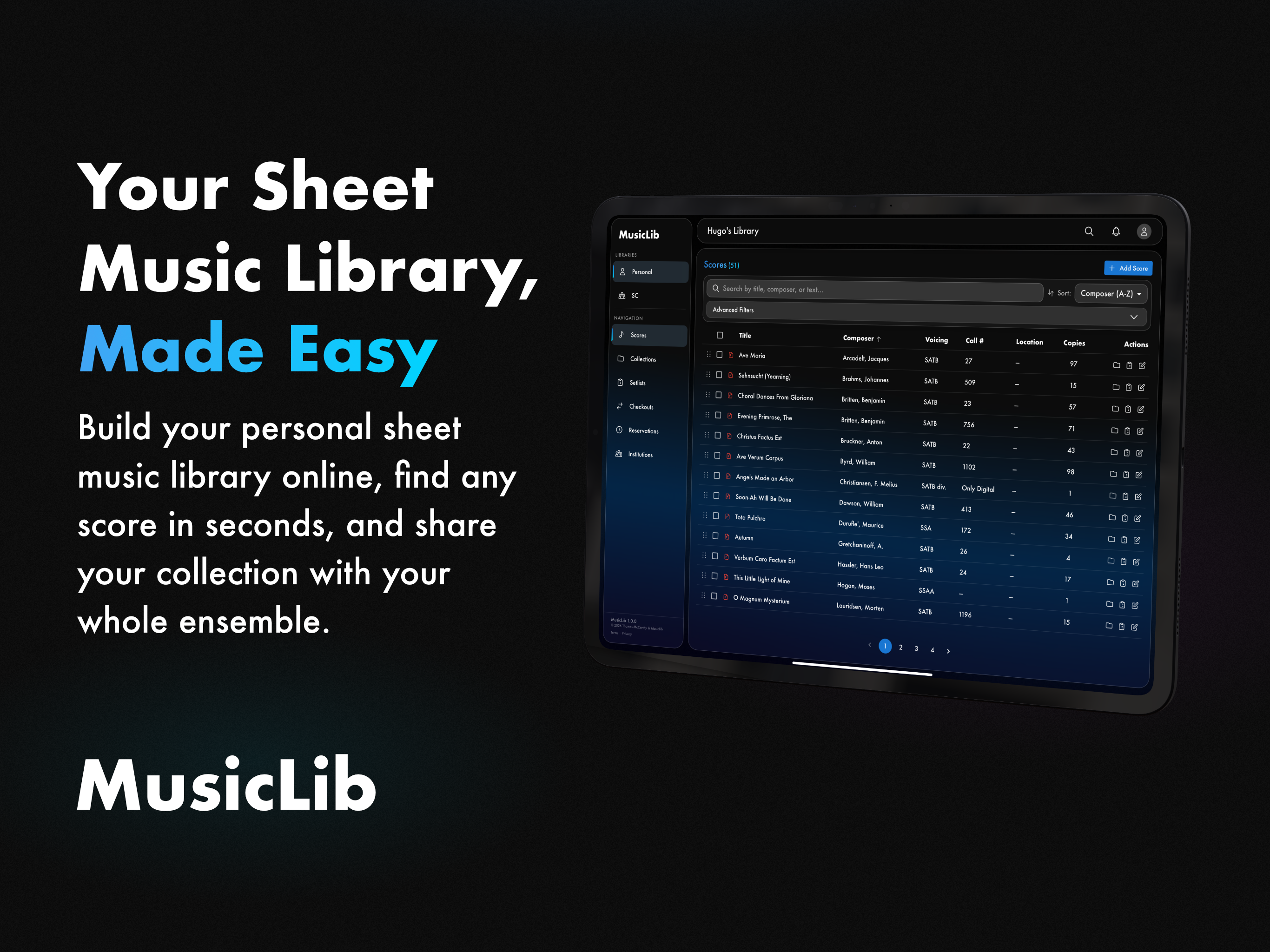 MusicLib: The Ultimate Sheet Music Library Solution | Product Hunt