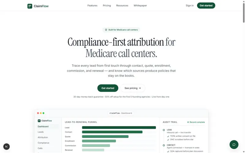 ClaimFlow Medicare Compliance & Leads screenshot 3