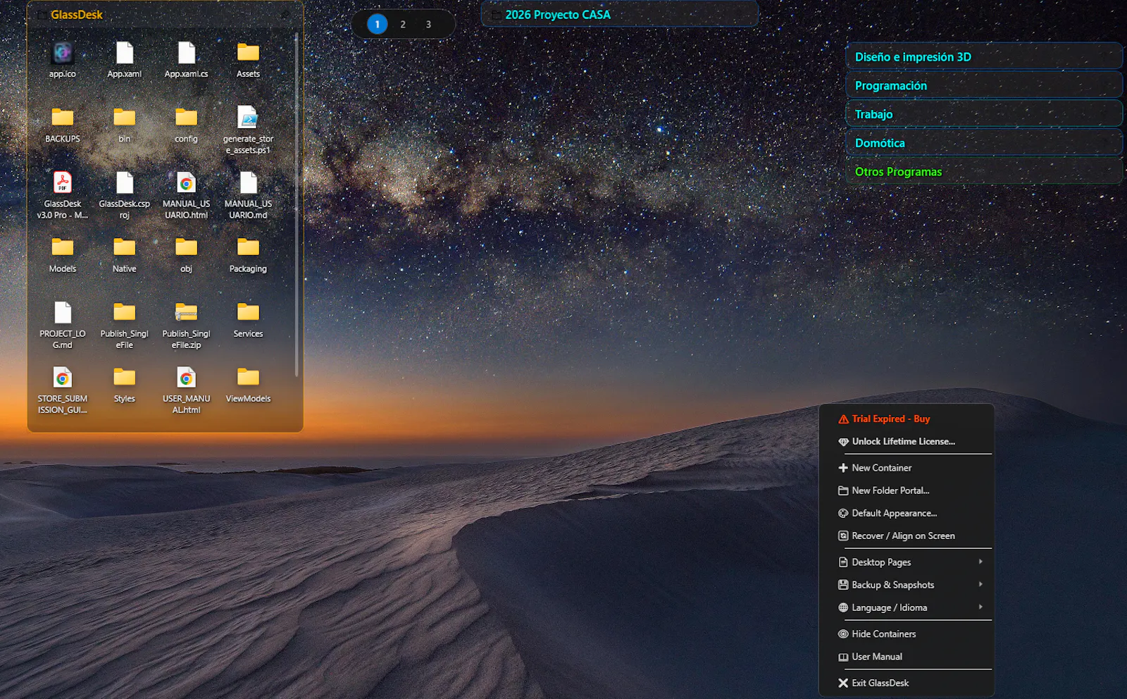 GlassDesk Pro screenshot 3
