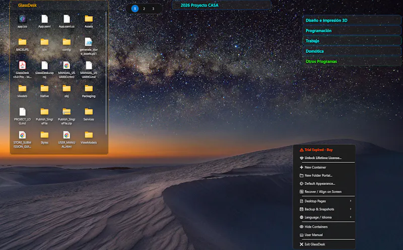 GlassDesk Pro screenshot 3