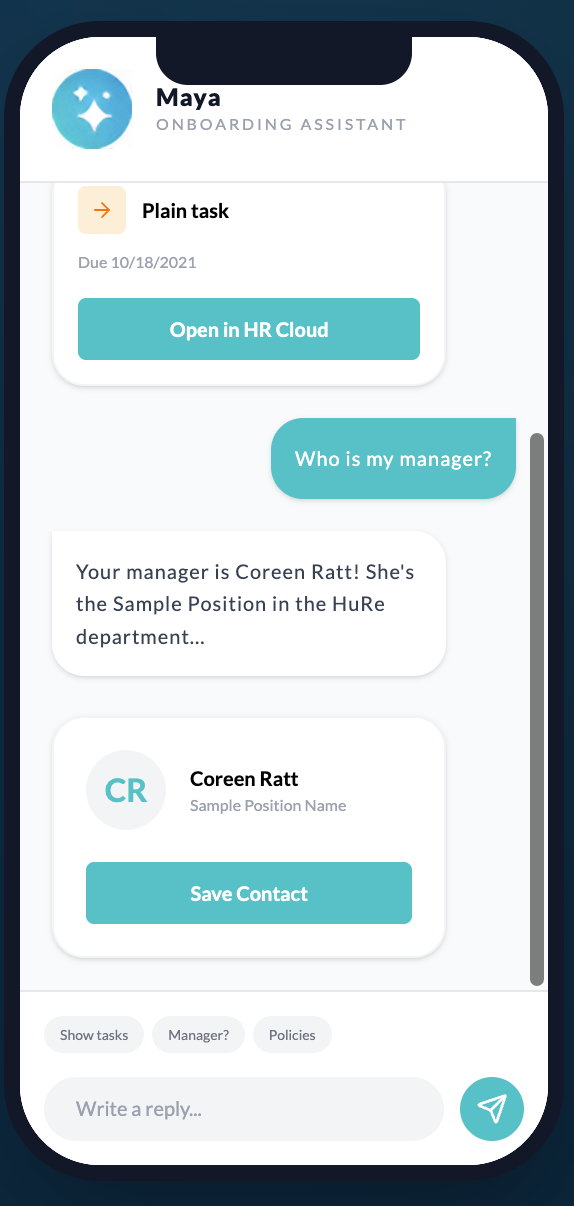 Maya AI Onboarding Agent by HR Cloud gallery image