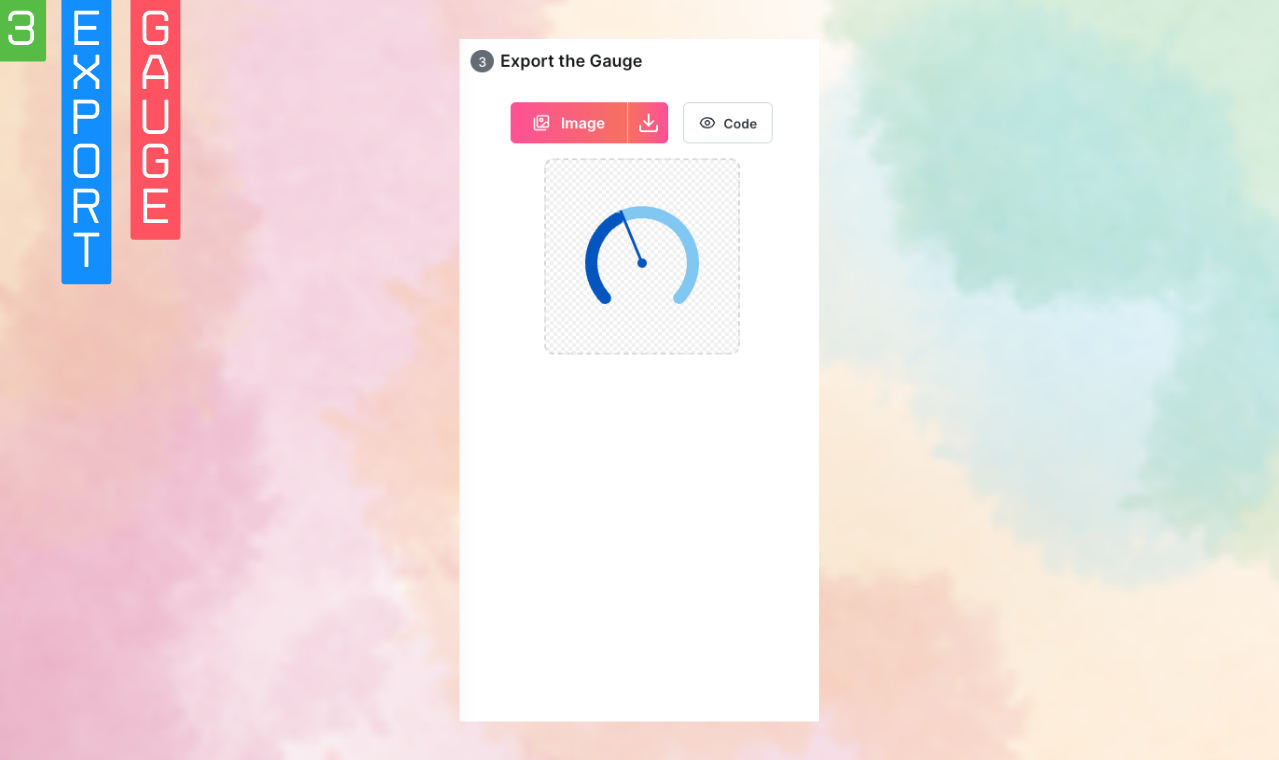 Mídia 5 de Gerador de medidores - Crie gráficos de medidores personalizados e exporta como imagem ou código