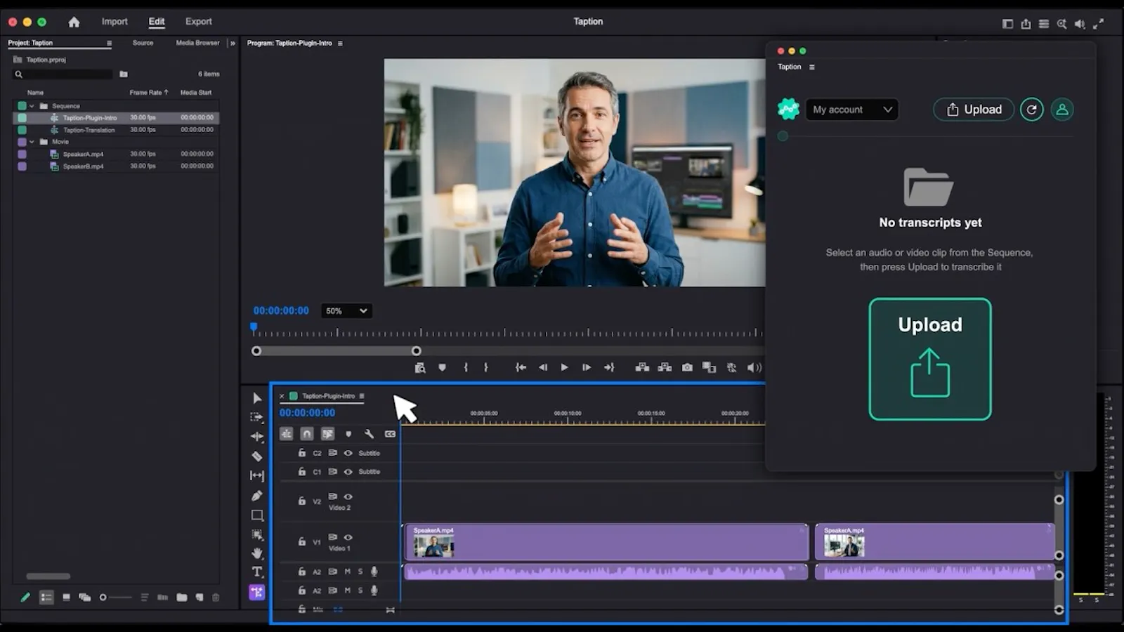 Taption screenshot 1 (video preview)