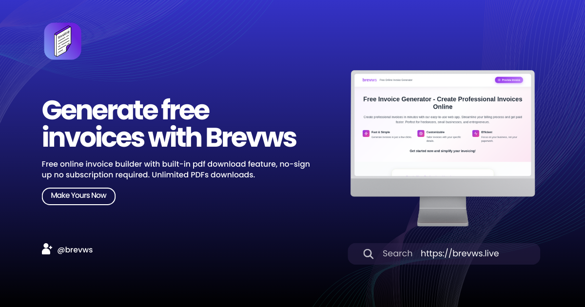 Breed - Gratis factuurgenerator media 1