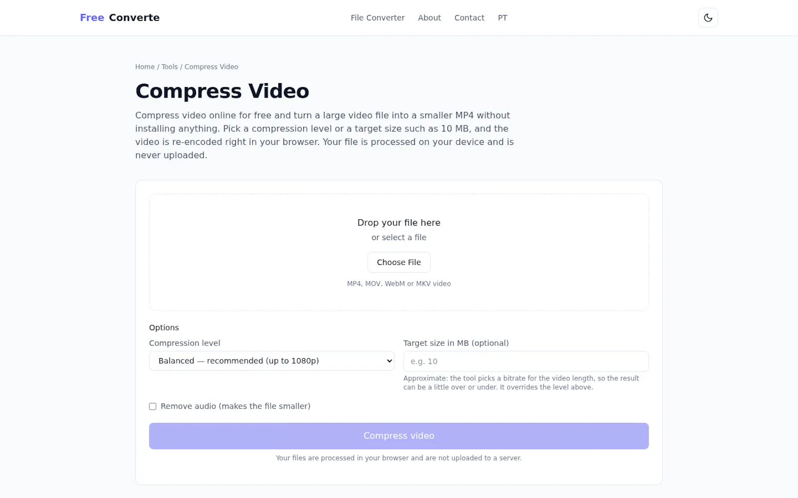 FreeConverte screenshot 2
