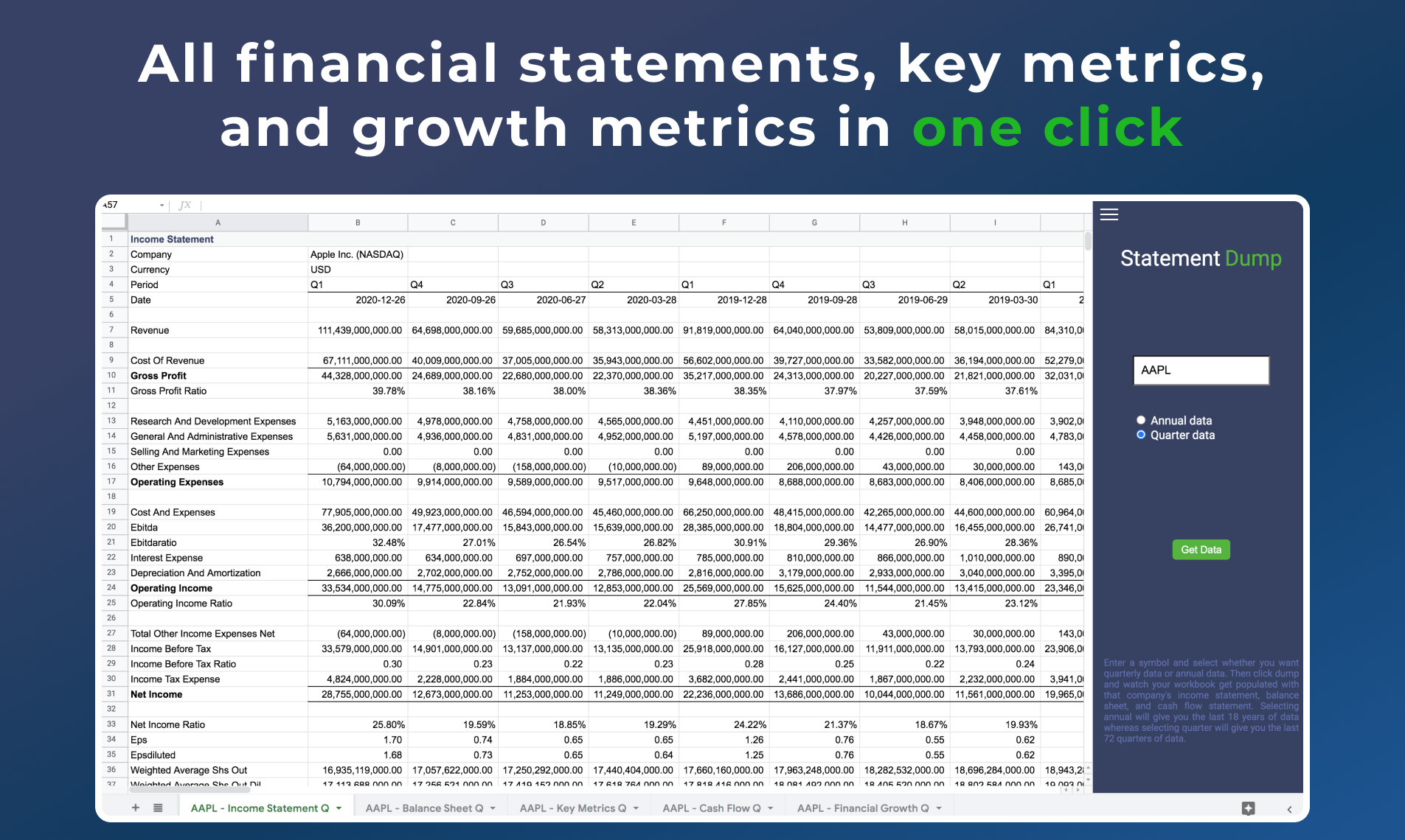 Wisesheets gallery image