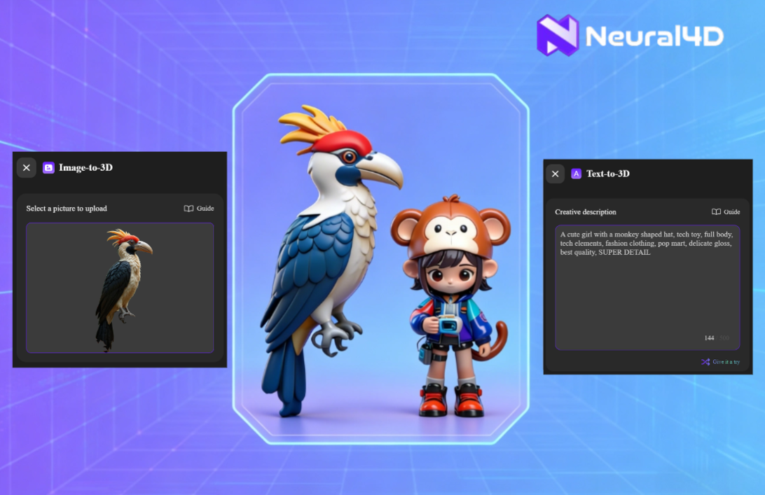 Neural4D - Main product screenshot demonstrating key features and user interface