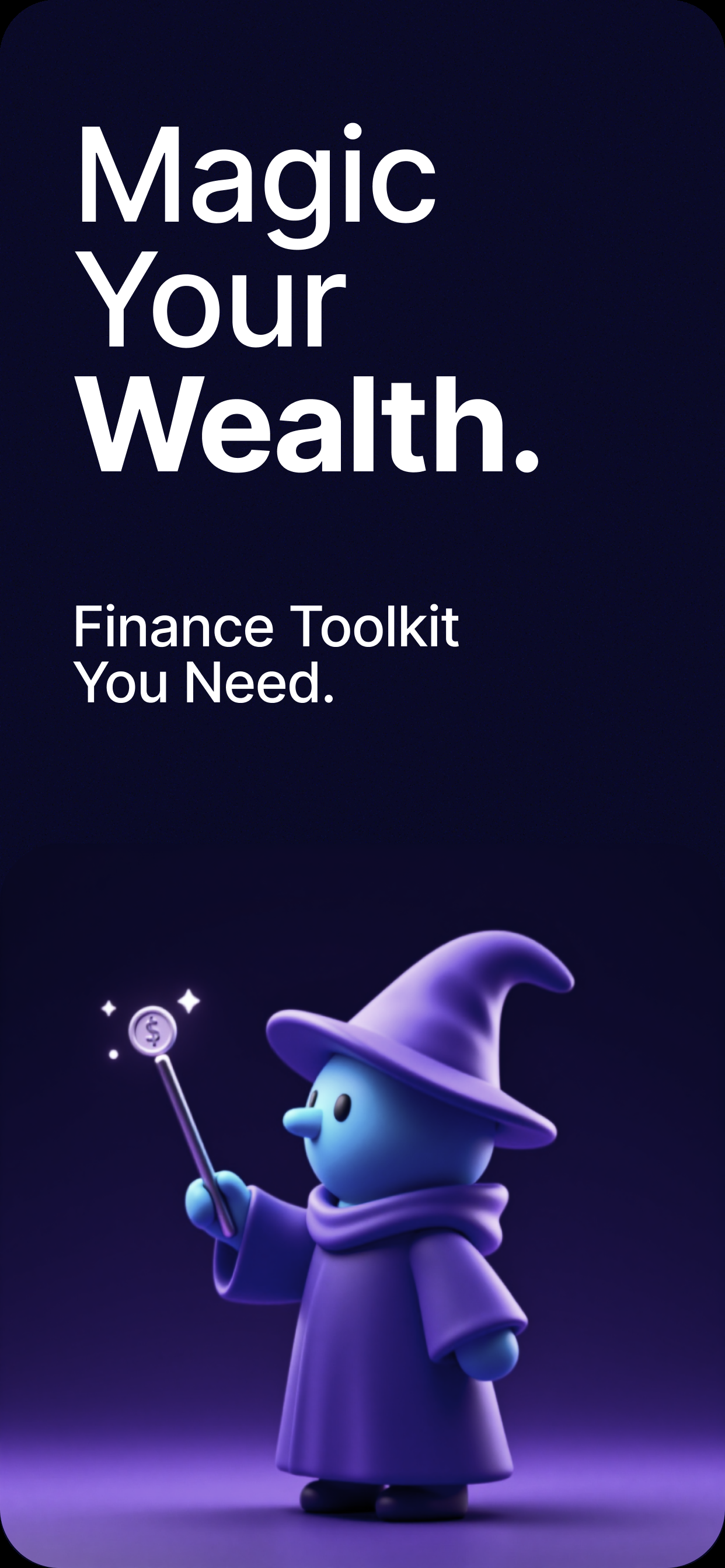 FinWizard - Main product screenshot demonstrating key features and user interface