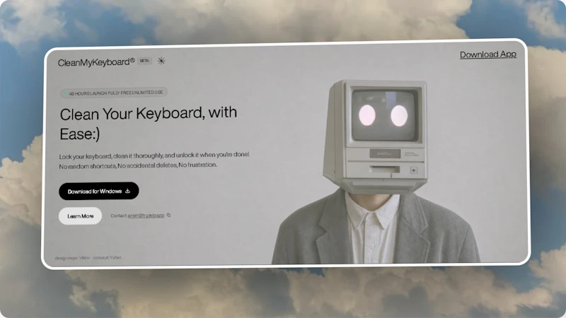 CleanMyKeyboard screenshot 1