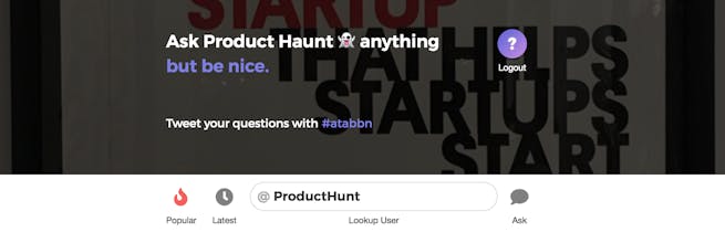 Ask them anything, but be nice. gallery image