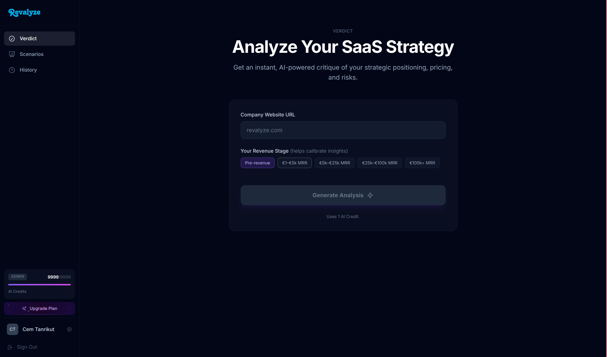 Revalyze - Screenshot 2 showing product features and functionality