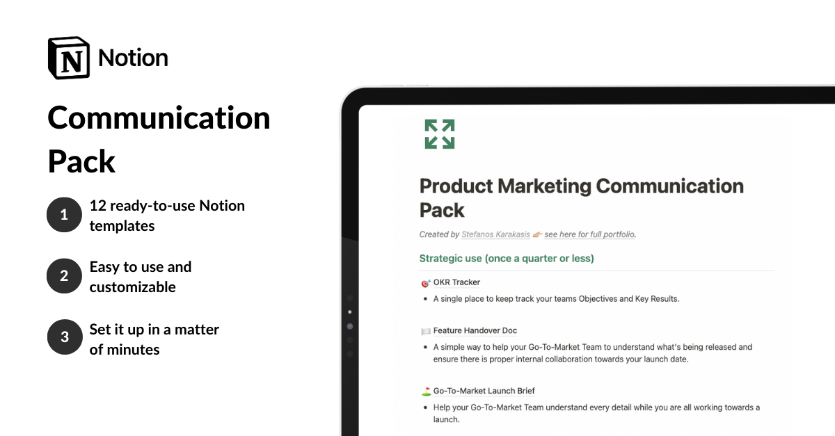 Product Marketing Communication Kit gallery image