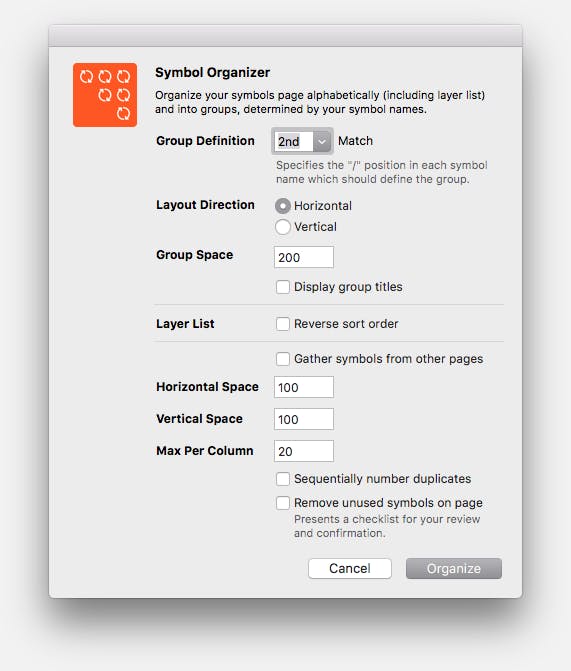 Symbol Organizer media 1