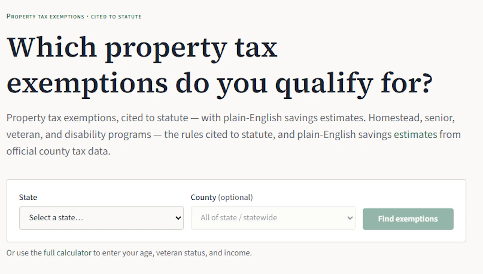 ExemptMyHome screenshot 3