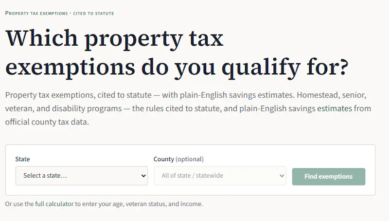 ExemptMyHome screenshot 3