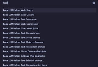 Obsidian Local LLM Helper gallery image