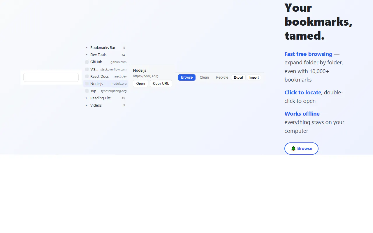 Bookmark Manager: Smart Cleanup & Search gallery image