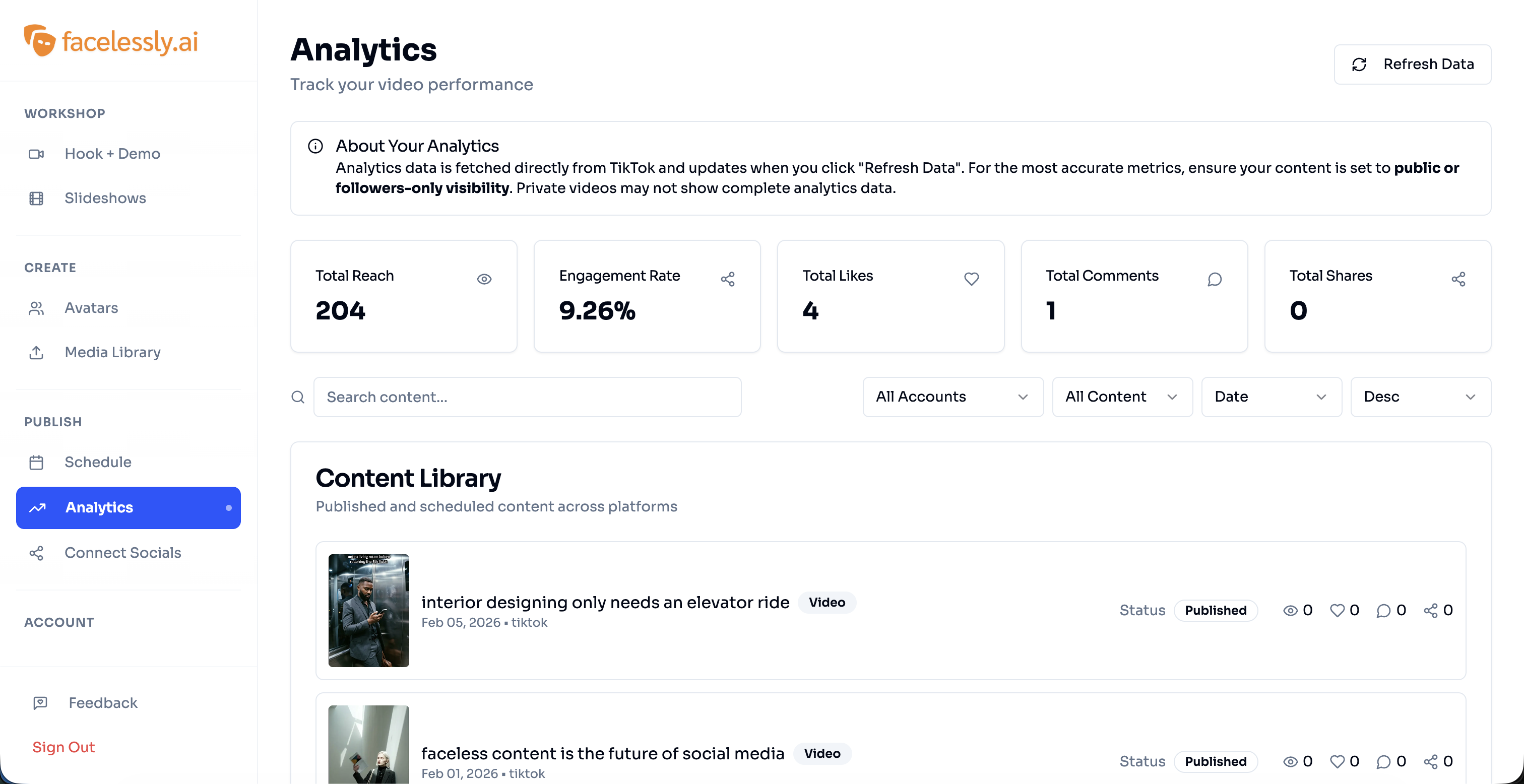 Faceless Video Platform gallery image