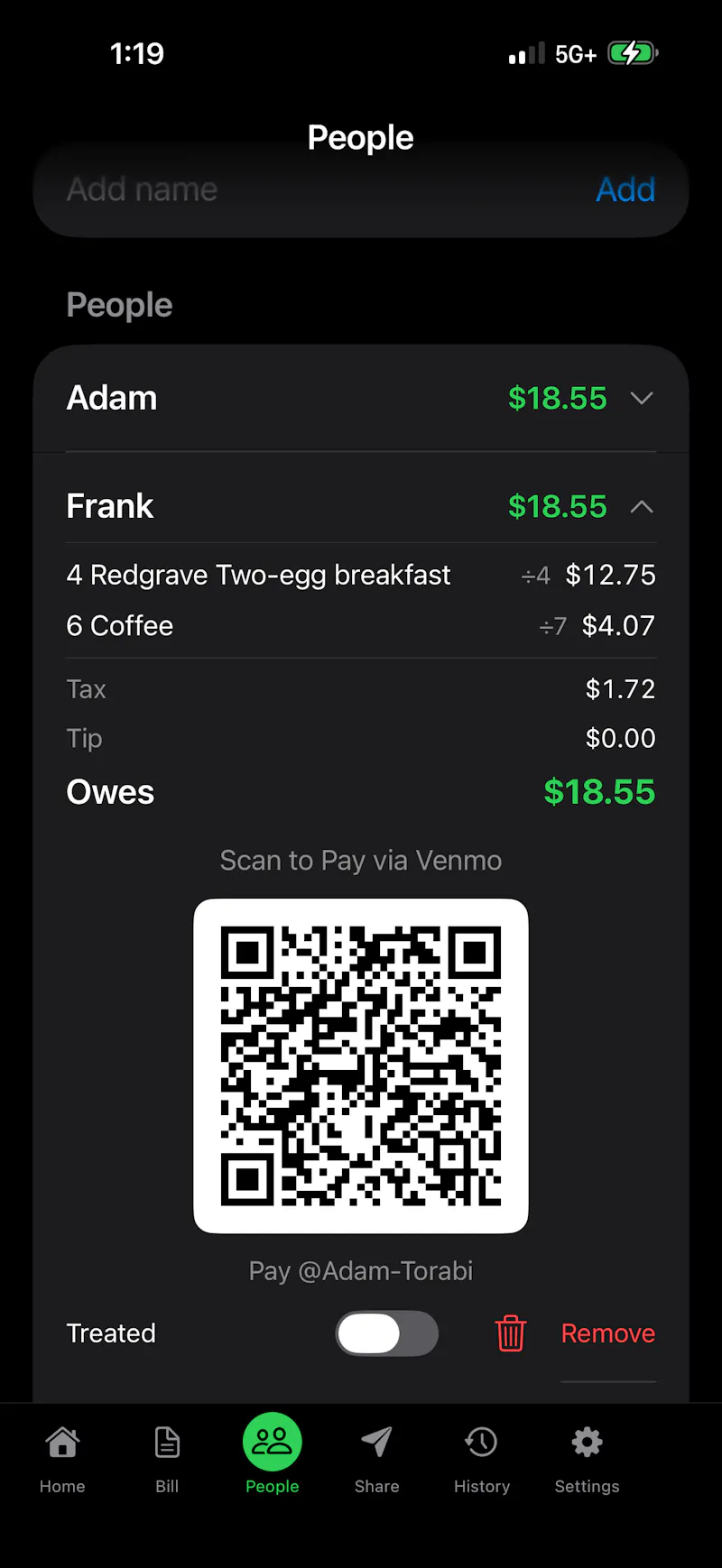 HesabApp - Bill Splitter screenshot 3