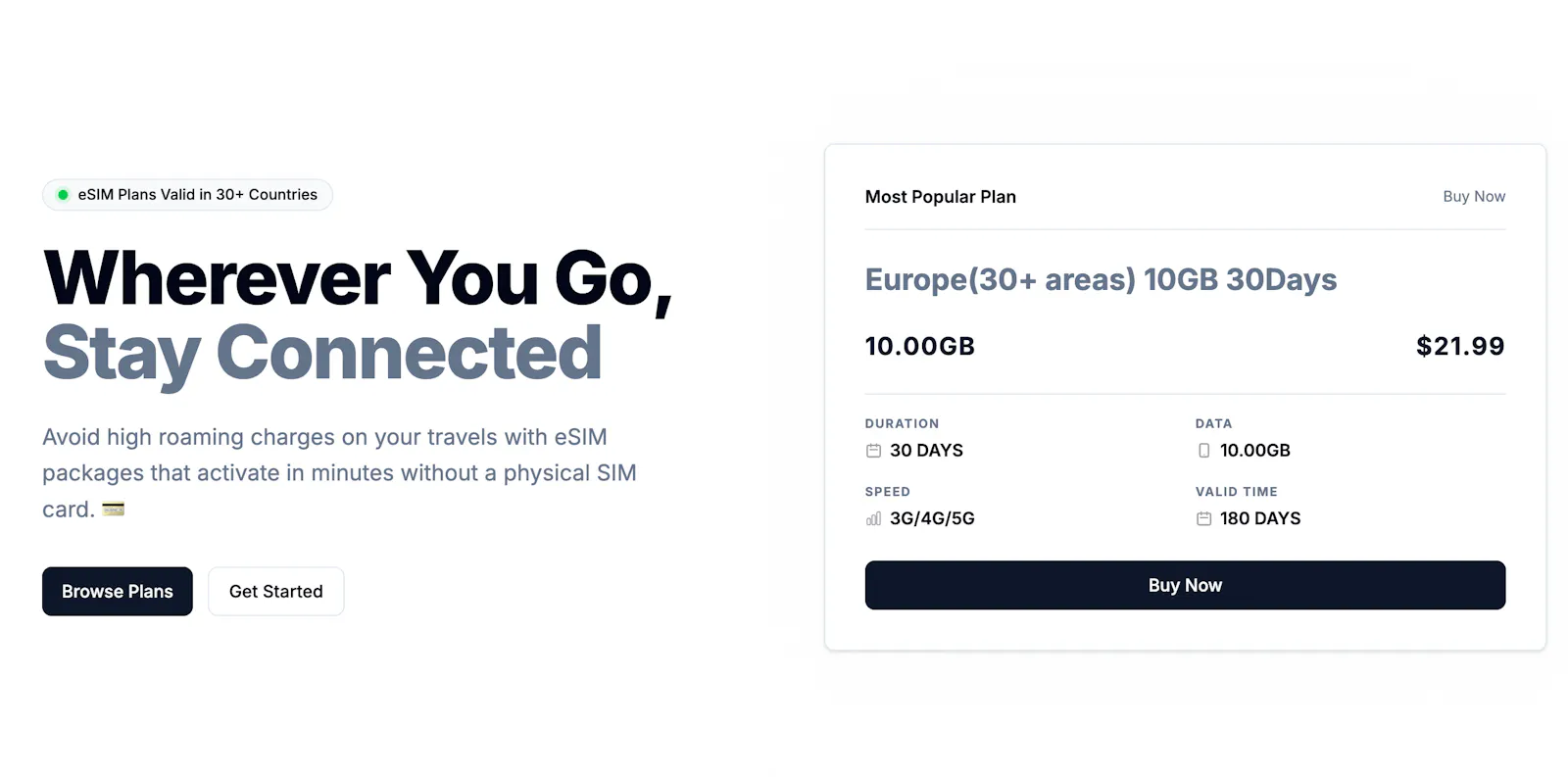 eSIM Hello ✈️ — Global eSIM Plans screenshot 1