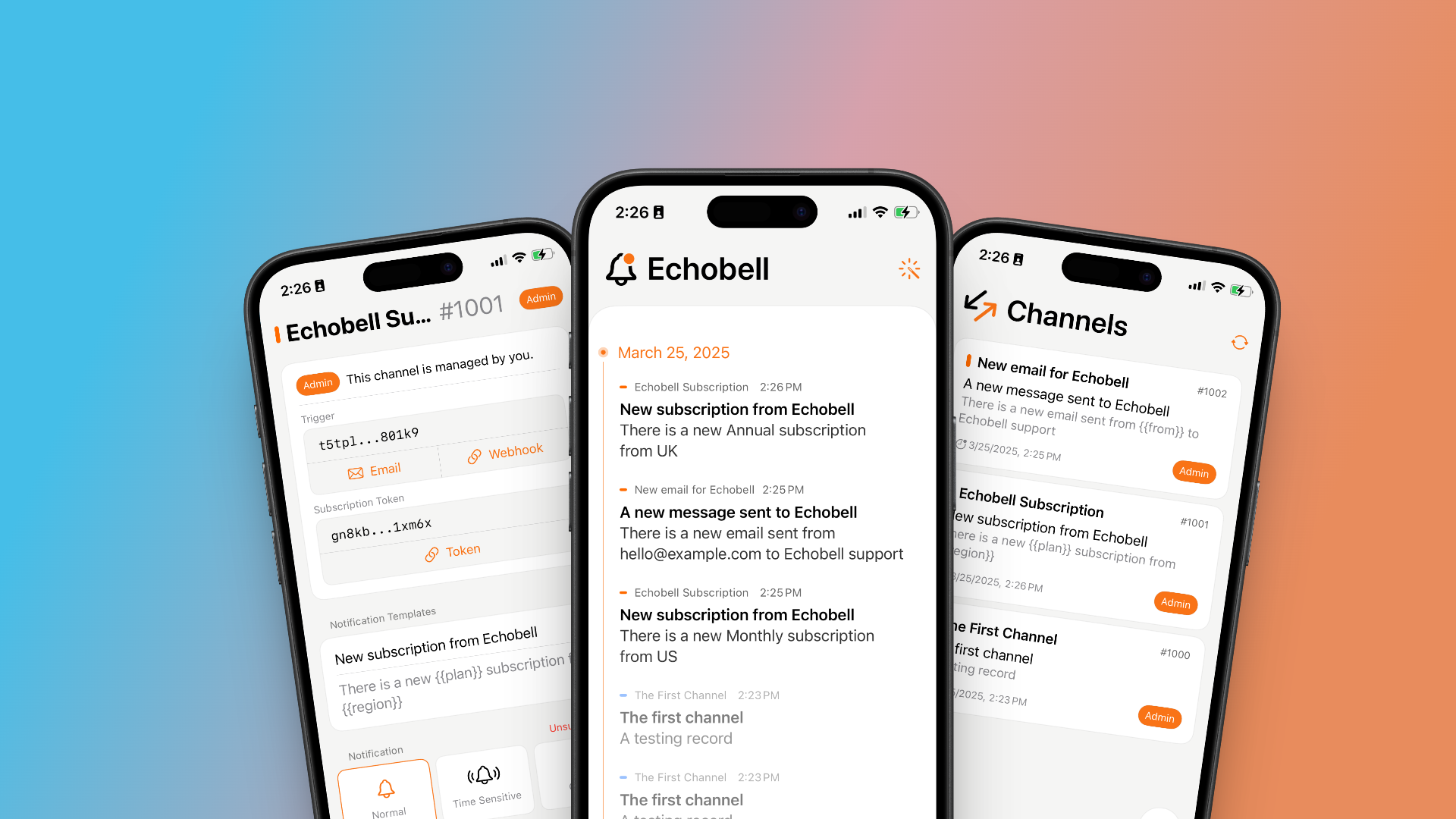 Echobell - Webhook ve e -posta ile çeşitli senaryolar için anlık uyarılar medya 1