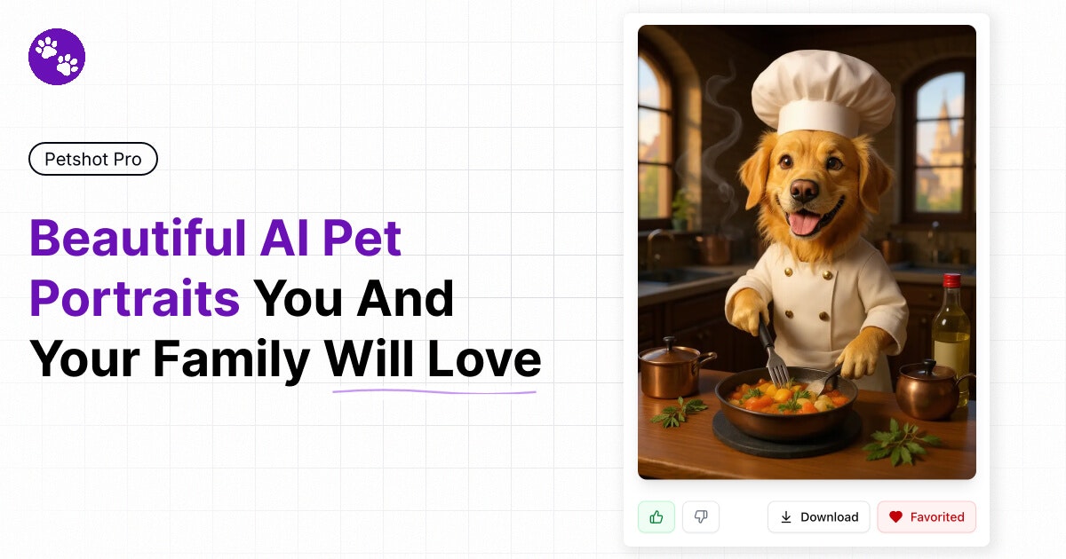 Petshot Pro - генератор портретов AI PET media 4