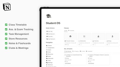 Notion Student OS gallery image
