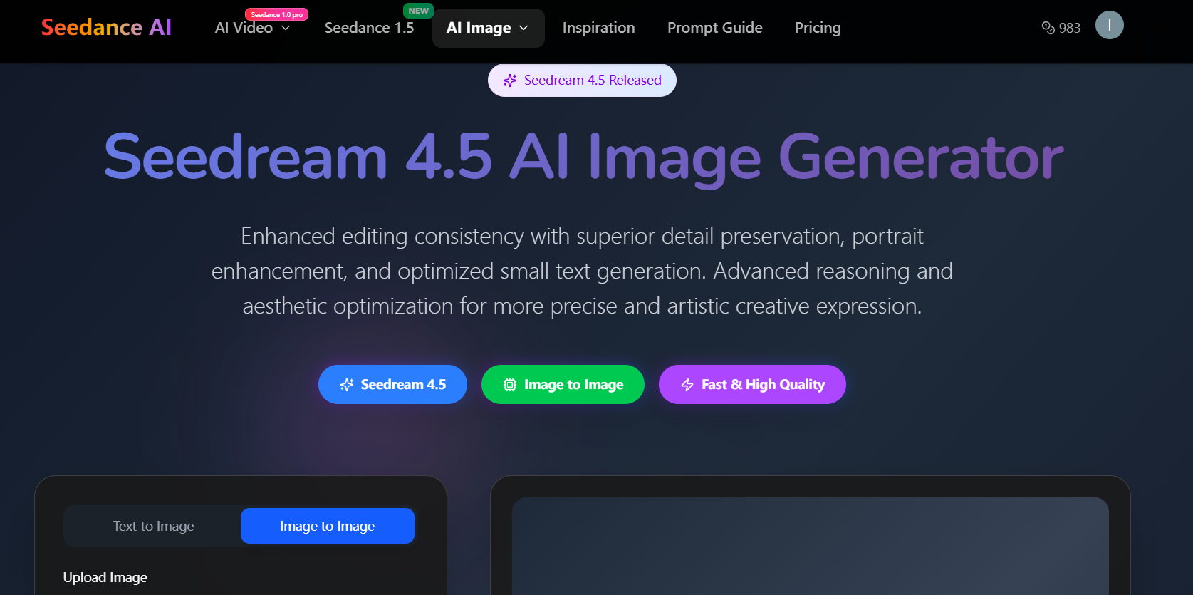 seedance ai - Main product screenshot demonstrating key features and user interface