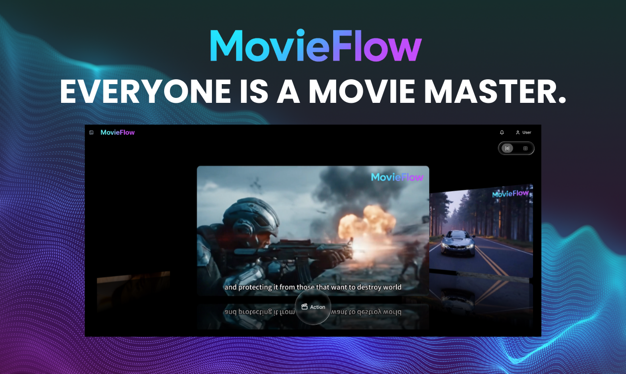 Media Movieflow - Biến một dòng duy nhất thành một câu chuyện video bằng cách sử dụng AI 2